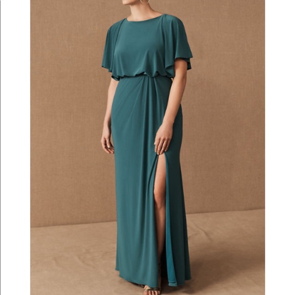 BHLDN Dresses Nwot Bhldn Lena Flutter Sleeve Jersey Gown Dress Z445